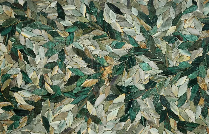 Кварц Quartz Green Leafs